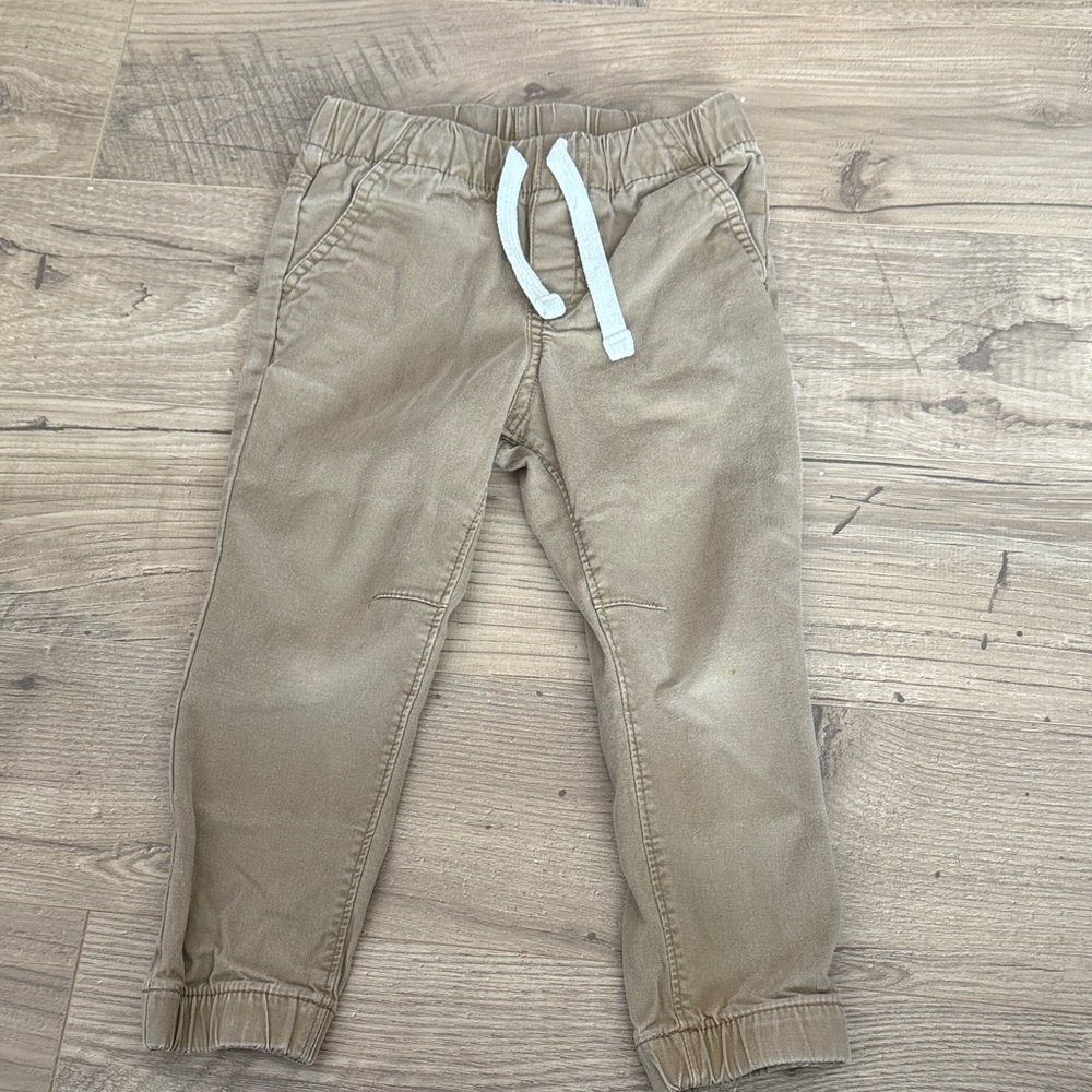 5/$25: Cat & Jack Kids Tan Joggers with Drawstring